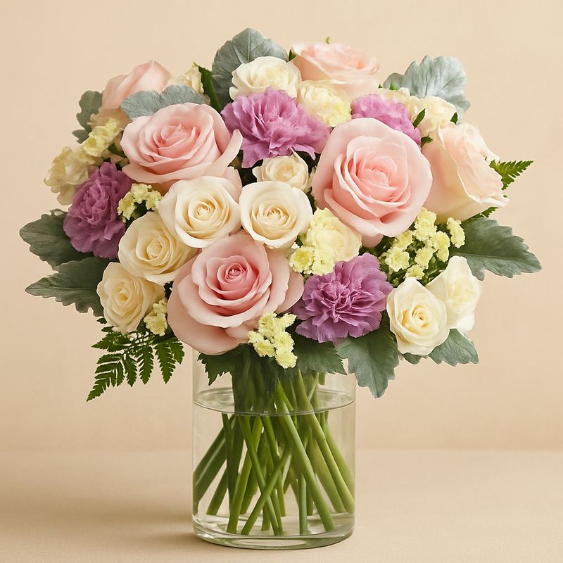 Rose Quartz Iridescent Mosaic