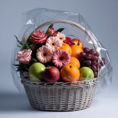 Blooms & Fruit Basket